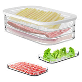 XVAJT deli meat container with lid — clear view for quick content checks.