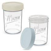 Xyptorix overnight oats jar with separate compartments keeps toppings crispy.