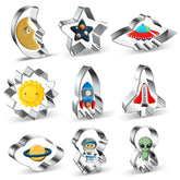 Xzhloym Space Cookie Cutters Crescent Moon for playful space party cookies