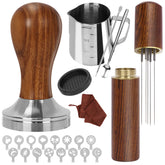 Y-Step 51mm espresso tamper with sandalwood handle for consistent tamping.