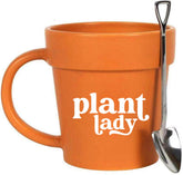 YACO STORE Plant Lady mug front view, ideal for garden-loving mornings.