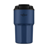 Yakooer 16 oz navy blue tumbler with lid stays secure during travel