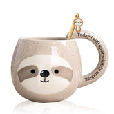 Yalucky Novelty Sloth Mug 11oz, cozy mornings with coffee