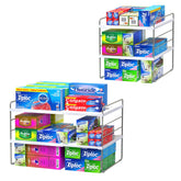 YAN & HIN 2-pack 3-tier cabinet organizer keeps shelves tidy and accessible.