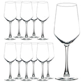 YANGNAY 13 oz wine glass with high clarity enhances wine color for red or white.