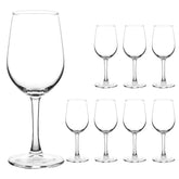 Yangnay wine glasses six piece set in clear glass ideal for white and red wines