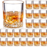 Yaomiao 10oz old-fashioned whiskey glass with sturdy base for easy grip.