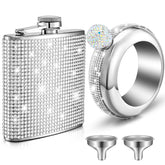 Yaomiao bangle bottle with rhinestones shines under light for stylish hydration on the go.