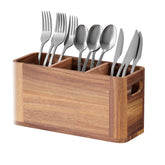 Yaoyiizy silverware holder top view shows organized compartments for easy access.