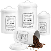 Yarlung flour canister with airtight lid on the kitchen counter for fresh flour.
