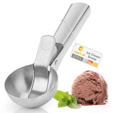 YasTant premium ice cream scoop with trigger release for perfectly rounded scoops every time.