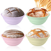 Ycgcp collapsible banneton bread basket in 9-inch size for space-saving proofing.