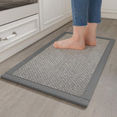 YDKGL anti-fatigue rug with soft 0.4in cushion for comfortable standing.