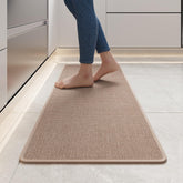 YDKGL kitchen mat 17x47 brown on floor offering cushioned comfort while cooking