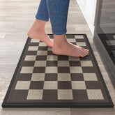 YDKGL kitchen mat non-slip bottom dots keep you safe on dry kitchen floors.