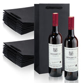 Yeaqee bulk two-bottle wine bags with handles, ideal for gifting at events.