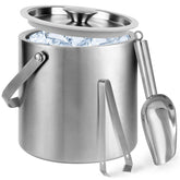 Yeatruojeet ice bucket with lid keeps drinks cold at gatherings.
