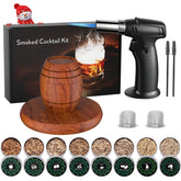 Yecuip Cocktail Smoker Kit with Torch in action infuses rich smoky aroma.