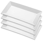 Yedio porcelain rectangle platter showcases sushi for elegant entertaining.