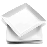 Yedio porcelain square dinner plate 10.75 inches for everyday meals and elegant serving.