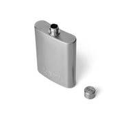 YETI 7-oz flask cap close-up for a secure, spill-free sip outdoors