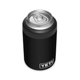 YETI Rambler Colster body maintains temperature with rugged stainless steel.