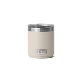 YETI Rambler 10 oz Lowball Cape Taupe with MagSlider maintains beverage temperature.