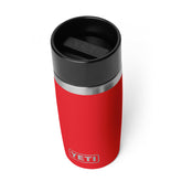 YETI Rambler 12 oz Travel Bottle front view with Rescue Red finish for on-the-go hydration