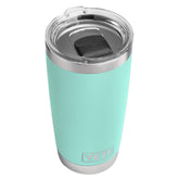 YETI Rambler 20 oz with MagSlider lid in seafoam, securely closed on the go