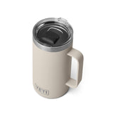 YETI Rambler 24 oz mug with MagSlider lid keeps drinks secure and accessible.