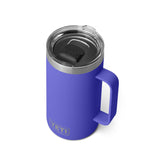 The YETI Rambler 24 oz mug with MagSlider lid; secure lid for ready beverage access.