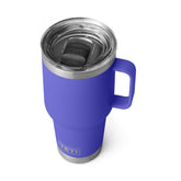 YETI Rambler 30 oz Travel Mug Ultramarine Violet side view highlighting rugged on-the-go capacity