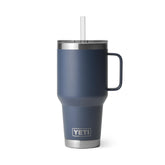 YETI Rambler 35 oz tumbler with handle for easy, secure carrying.