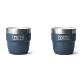 YETI Rambler 4 oz stackable cup navy front view highlights compact espresso portability.