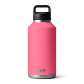 YETI Rambler 64 oz bottle in tropical pink keeps beverages cold for hours.