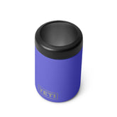 YETI Rambler Colster 12oz Ultramarine Violet side view showing snug fit for cold beverages on the go.