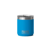 YETI Rambler ten-ounce stackable lowball 2.0 in Big Wave Blue, ideal for compact drinkware