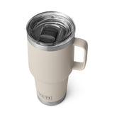 YETI Rambler 30 oz Travel Mug with stainless steel body for rugged daily use