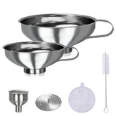 YEVIOR wide-mouth stainless steel canning funnel for easy jar filling