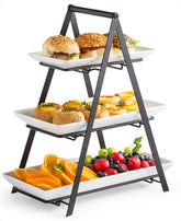 YHOSSEUN 3-tier serving tray assembled for elegant party dessert display