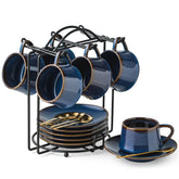 YHOSSEUN espresso cups 6-set with 4 oz capacity for rich espresso shots.