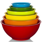 YIHONG 6-piece mixing bowls set with nesting design for space-saving prep