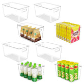 YIHONG clear storage bin ideal for pantry organization, keeping snacks visible and easy to grab.