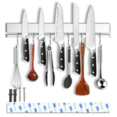YIIYIIN strong magnetic knife strip on the wall for quick access to blades.