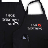 YIKA apron for couples with waterproof coating keeps clothes clean during cooking