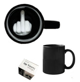 YILIUJIU Have a Nice Day mug with 3D finger bottom, a playful morning accent.