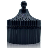 YILUSHENGHUA colorful glass jar with lid for snacks and decorative sparkle