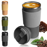 YINBAOGE insulated travel mug keeps coffee hot during commutes.