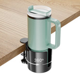 Yinqster 360° desk cup holder rotates for easy access at your desk.