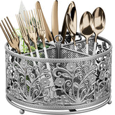 YIUKEA 360 rotating utensil caddy for quick, organized access to utensils.